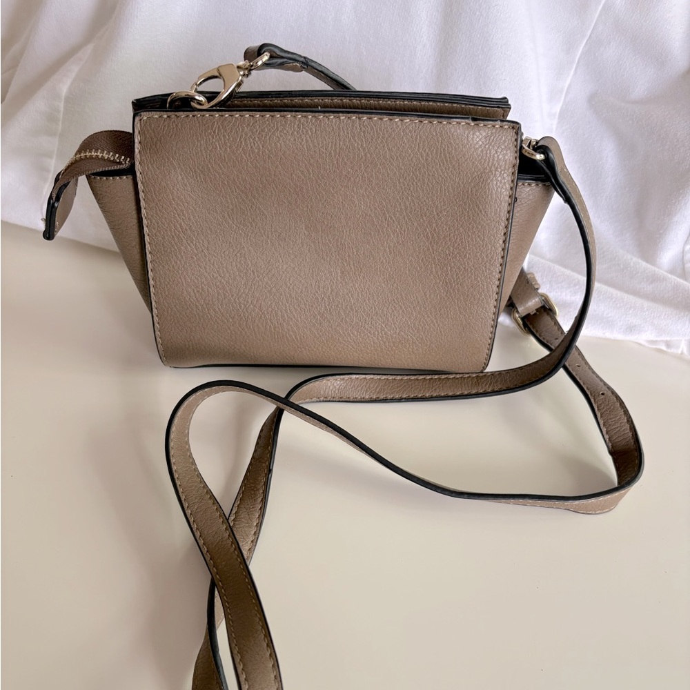Elegant Tan Leather mini Crossbody Bag by Simply Noelle